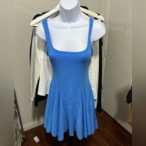 OGL Cooling Square Neck Ruffle Flounce Dress